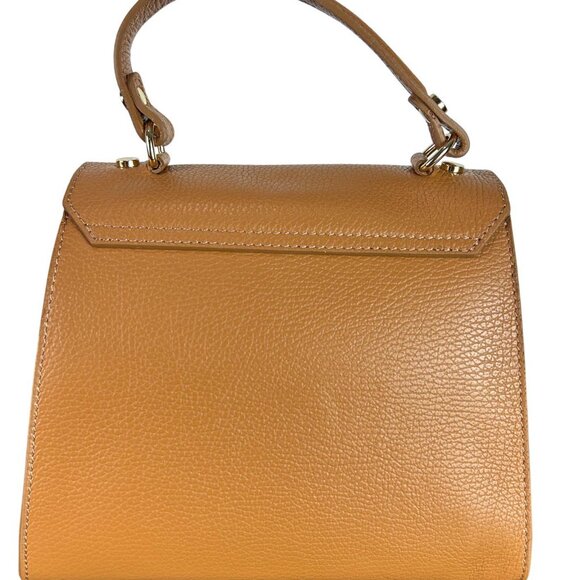 Naya Cognac Italian Leather Handbag for Women – Luxury Designer Shoulder - Picture 4 of 9